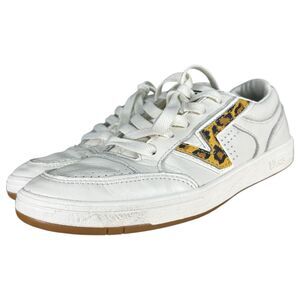 Vans Lowland CC Big Cat Animal Print Cheetah Leopard White Leather Sneakers 7